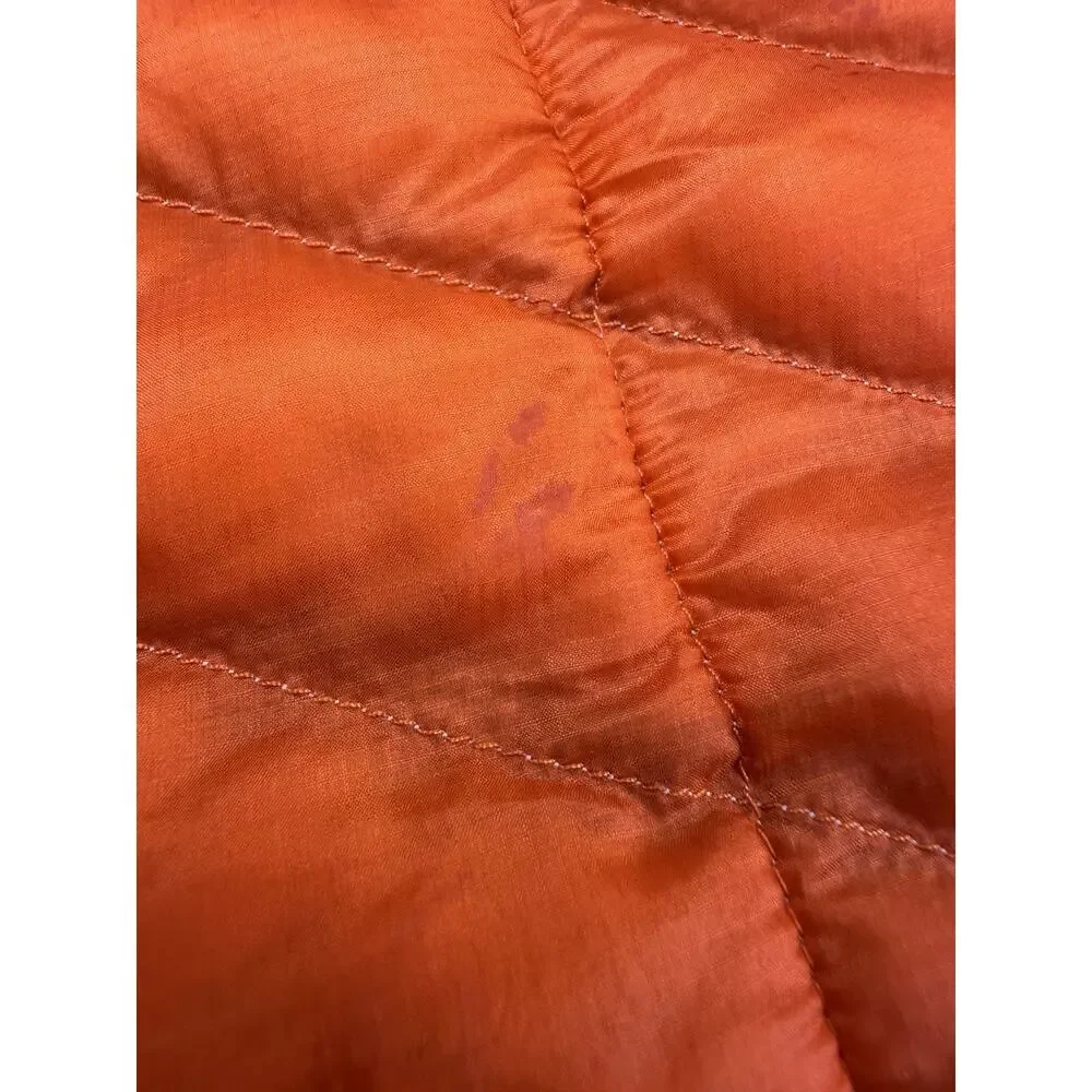 The North Face Puffer Vest Men's Extra Large Orange Thermoball Full Zip